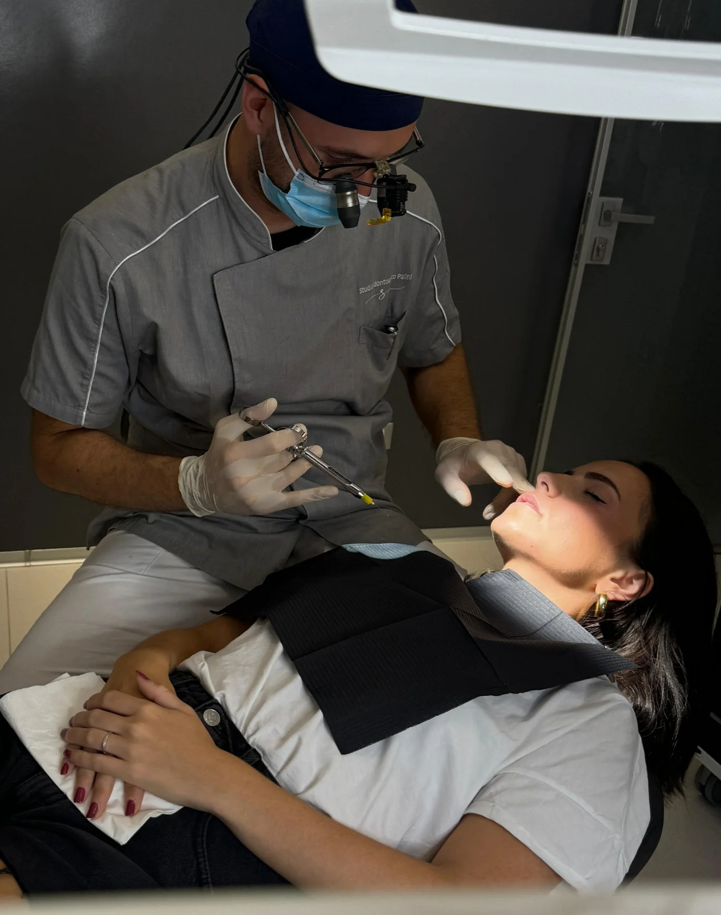 Risultato del trattamento di filler labbra presso lo Studio Palini